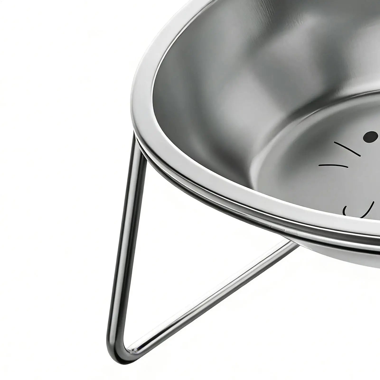 Cat Food Bowls Elevated Stainless Steel 15 Tiltednon-slip Dishes