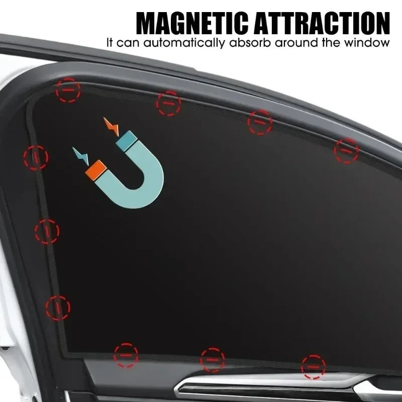 Magnetic Car Sunshade Cover Summer UV Protection Side Rear Window