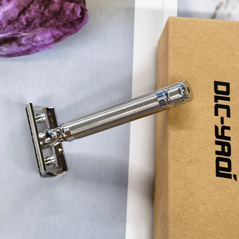 Yaqi Stainless Steel Safety Razor – 0.75mm Blade Gap Smooth Shave Safety Razor Zpaxo