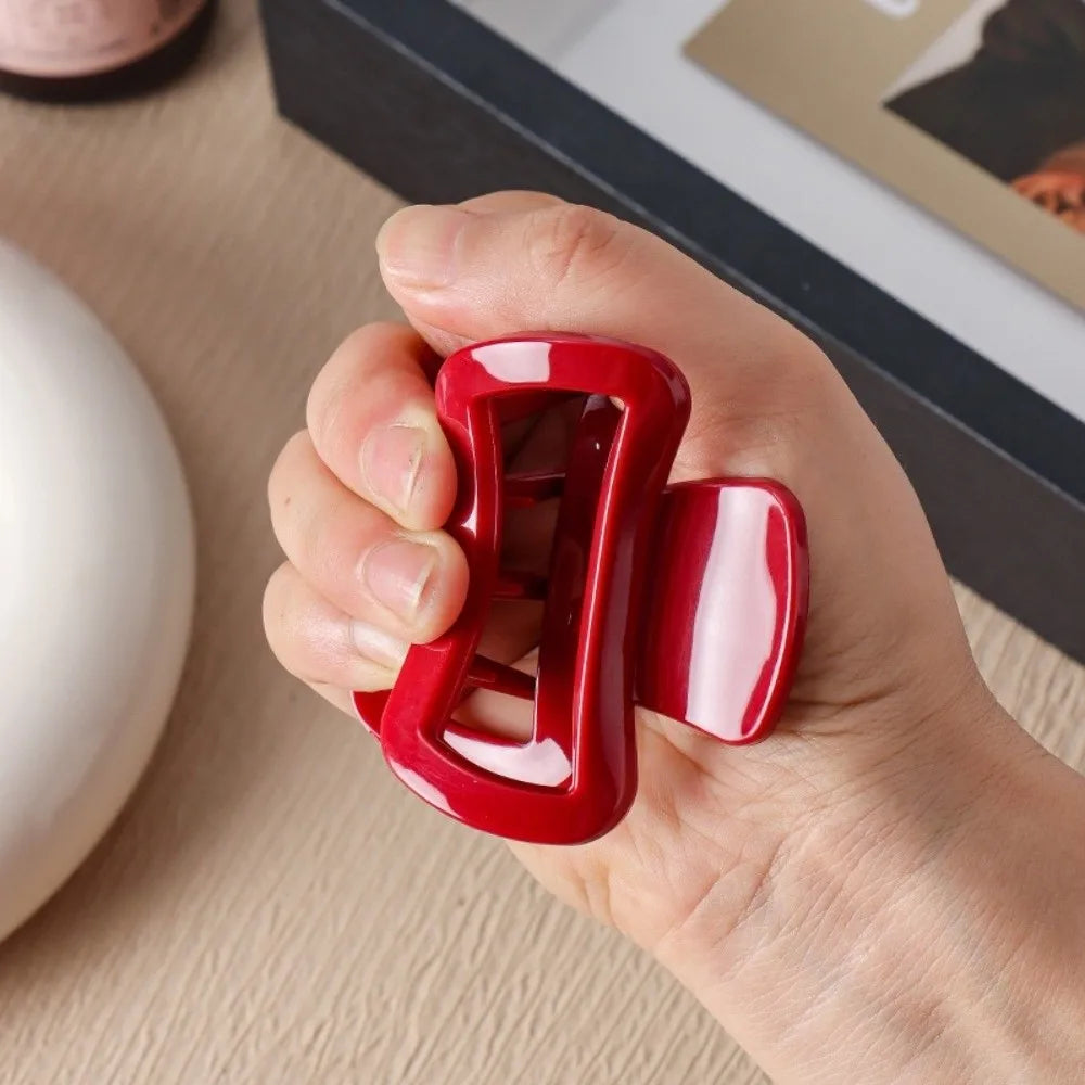 Flexible Unsnappable Hair Claw Clips Soft Silicone Non-Slip Shark Clip Anti Collision Protection Comfortable Ponytail Hairpins Zpaxo