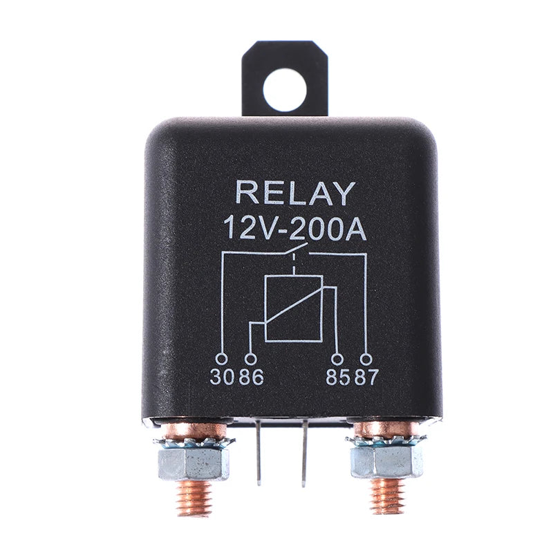 4 Pin 12V DC 200 Amp Heavy Duty Split Charge Winch Relay Car