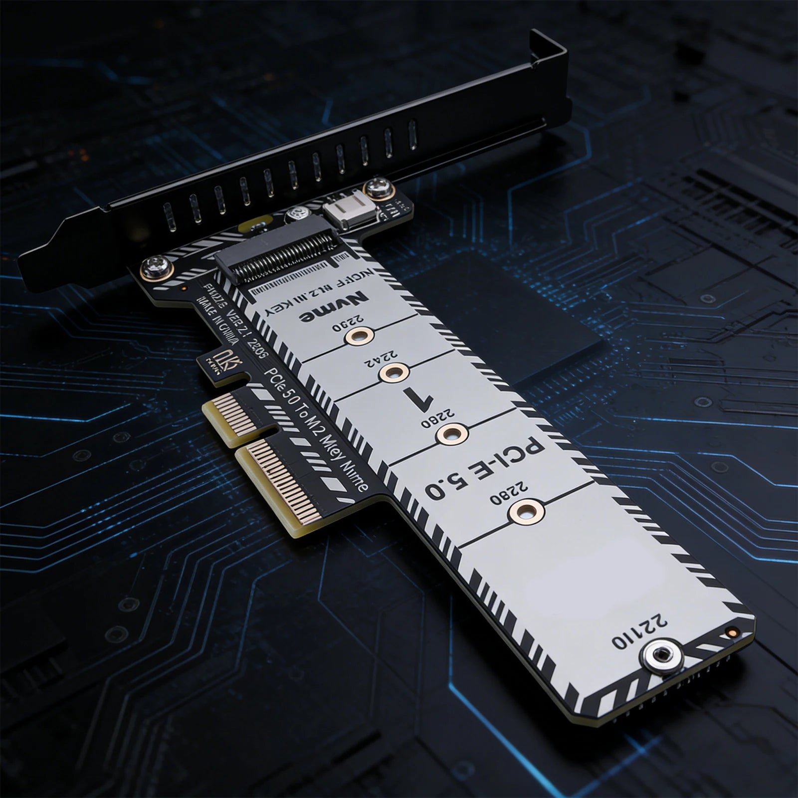 M 2 NVME SSD Adapter Full Height Low Profile Bracket Support 2230 42