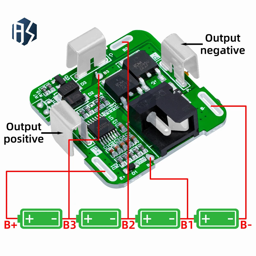 3S 4S 5S Li-ion Battery BMS Protection Board Charge Discharge Module Zpaxo