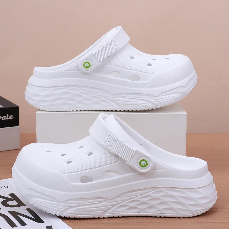 Women's Soft EVA Summer Slippers Round Toe Flat Home Slides Dry
