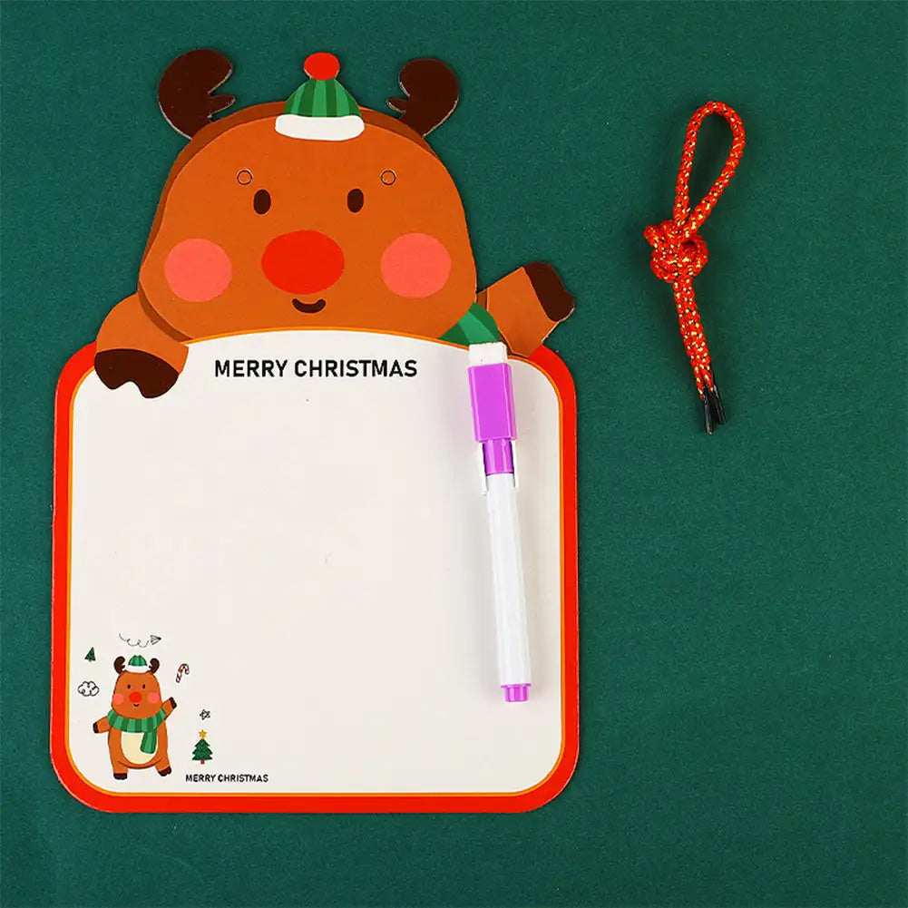 Kids Christmas Double-Sided Reusable Whiteboard – Cartoon Animal