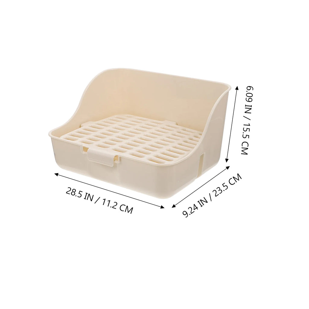 Small Pet Toilet Compact Lightweight Rabbit Litter Tray Bunny Hamster