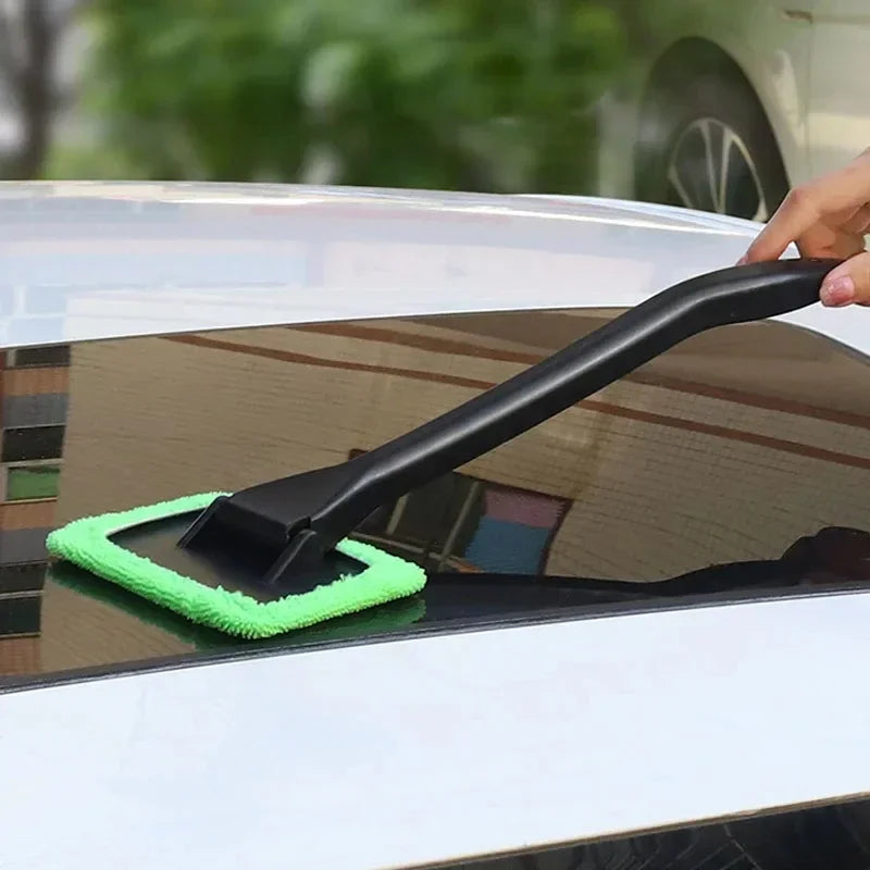 Car Window Cleaner Brush Kit Windshield Microfiber Cleaning Wash Tool Inside Interior Auto Glass Wiper with Long Handle Car Acce Zpaxo