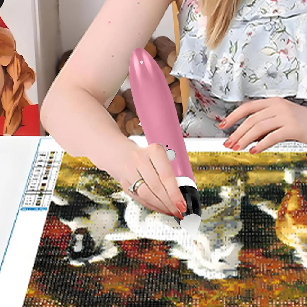 Gem Painting Pen No Wax Rhinestone Painting Tools Craft Accessories Precision Paint Tools for Women Holiday Handcraft Zpaxo