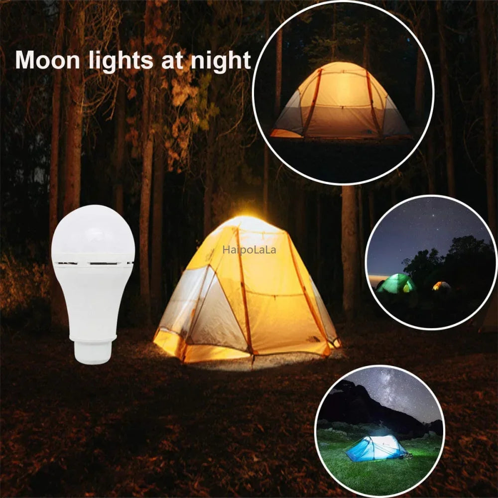 Solar Light Panel USB Charged Hanging Emergency Sunlight Powered Lamp Zpaxo