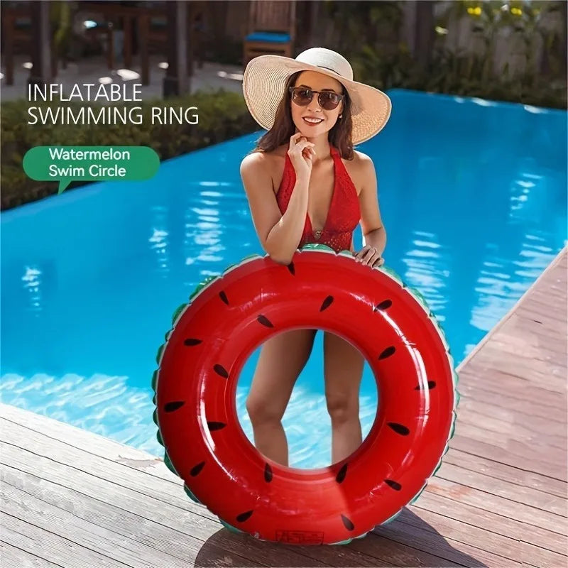 Fun Fruit-shaped Swimming Ring Adults Vibrant Summer Pool Beach Float
