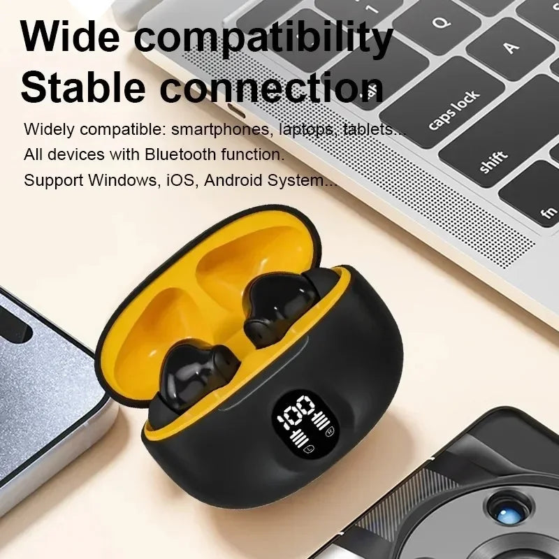 S510 TWS Wireless Headphones LED Power Earphones Digital Display
