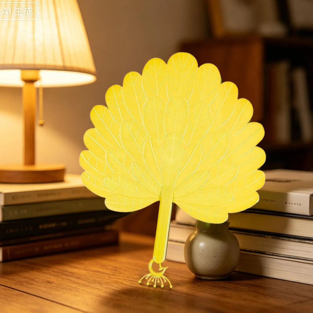 Artificial Palm Leaf Hand Fan – Portable Cooling & Decor Decorative Hand Fan Zpaxo