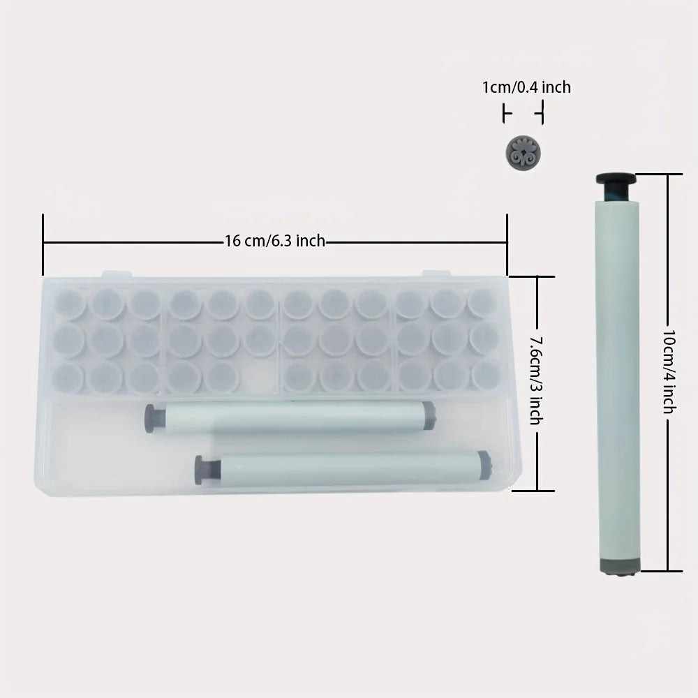 18/36/48PCS Nail Art Stamp Pen Set for DIY Design, Nail Graffiti Nail Art Dotting Tools with Simple Design Zpaxo