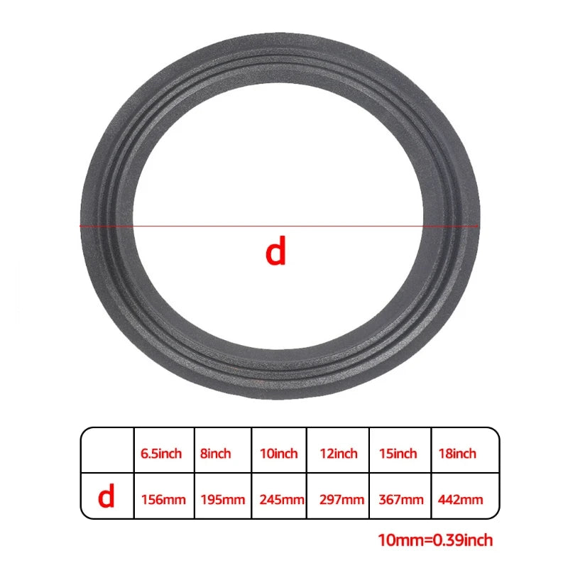 Speaker Cloth Surround Edge Rings Repair 2 Packs 6 5'' 8'' 10 12 15