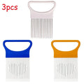 Stainless Steel Onion Holder & Vegetable Slicer – 1–4 Pcs