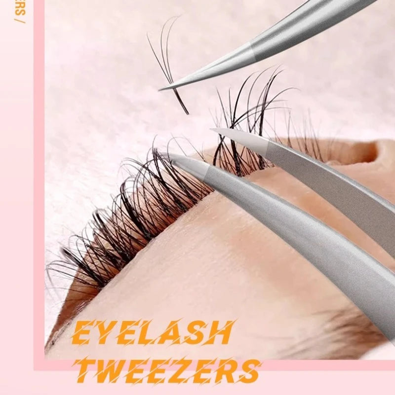 Precision Eyelash Tweezers Professional Beauty Grafting