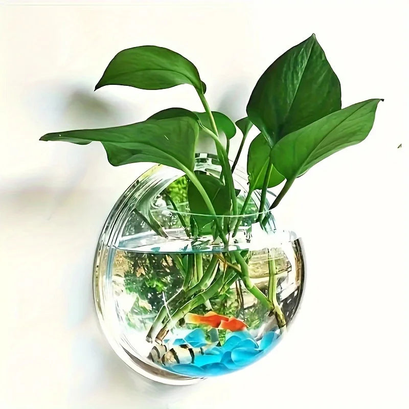 No-Drill Wall Mount Hydroponic Planter Bowl – Indoor & Outdoor Wall Mount Planter Zpaxo