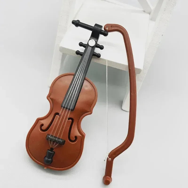 Mini Violin Ornament Musical Instrument Decoration Micro Landscape