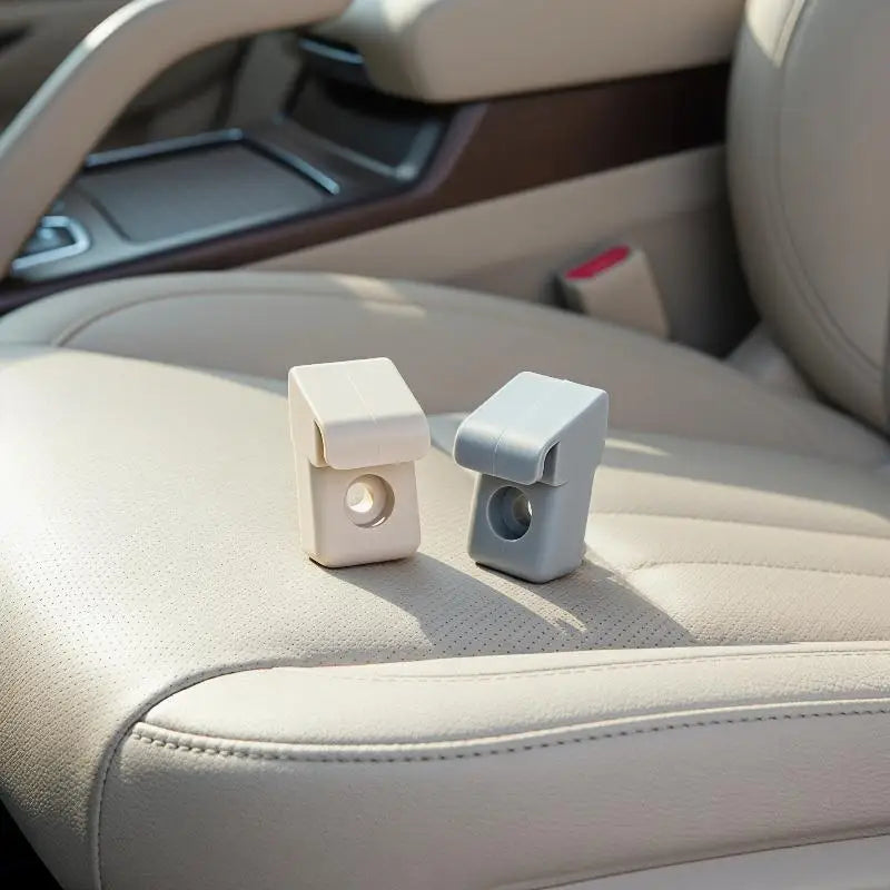 Car Sun Visor Clip Replacement | PP Material – Gray/Beige