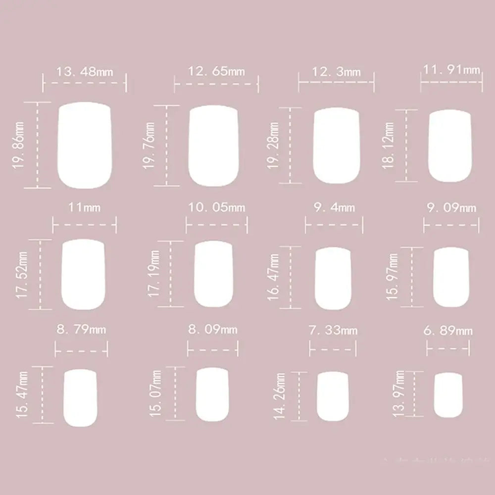 24pcs Long Square False Nails French Shining Cat Eye Fake Nails Full Cover Press on Nails Nail Tips Zpaxo