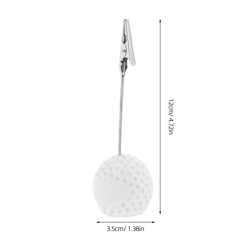 Golf Ball Name Card Holders Premium Table Place Clips Photo Stand