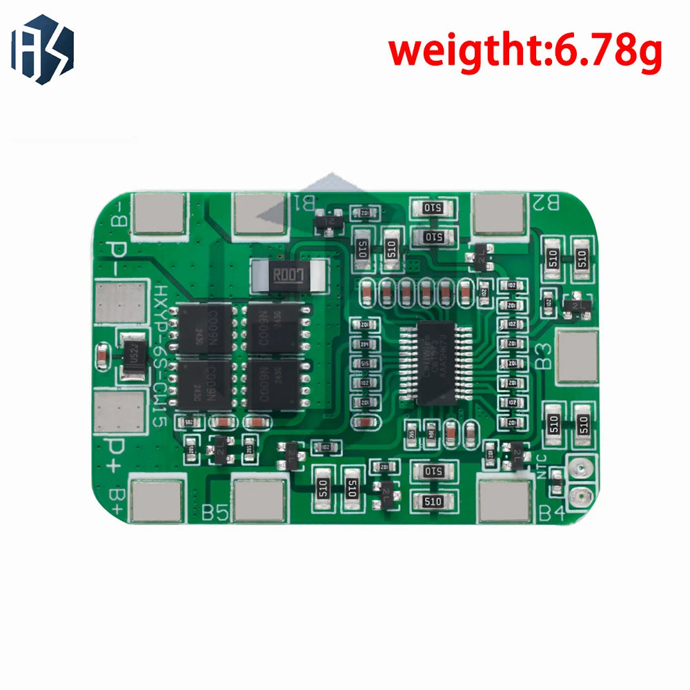 6S 12A 25A 24V 25 2V PCB BMS Protection Board 18650 Li-ion Lithium Zpaxo
