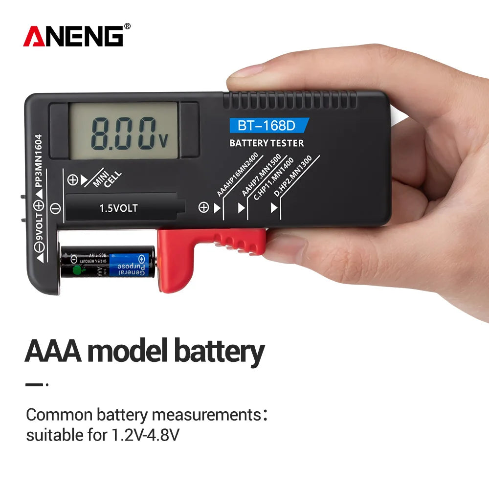 ANENG BT-168 BT-168D Digital Battery Capacity Tester Electronic Test