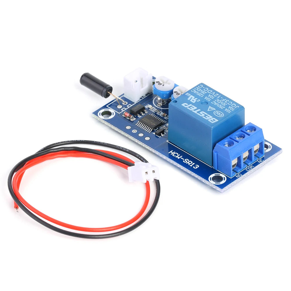 DC 12V Relay Switch Module DIY Alarm System Adjustable Vibration