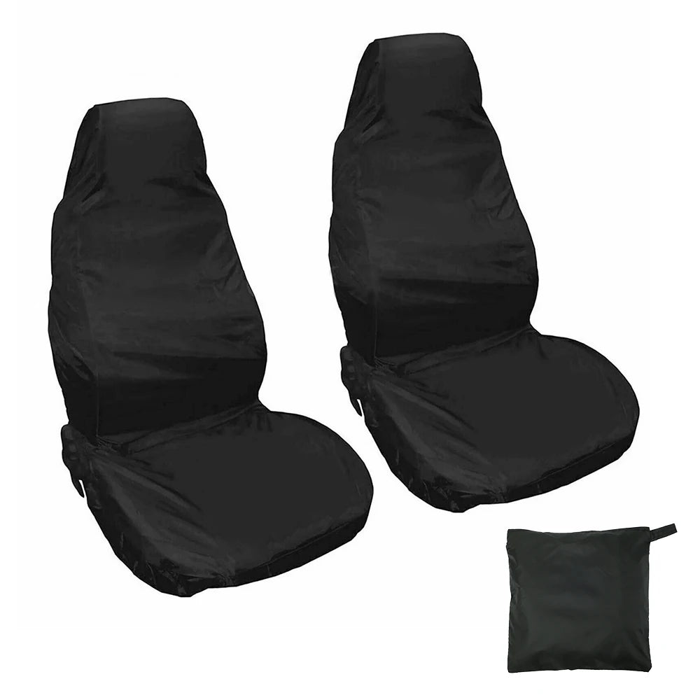 Car Seat Cover Waterproof Fabric Universal Car Seat Covers Set Accessories Interior For Most Car Suv Truck Van Seat Cushion 2024 Zpaxo 2PCS