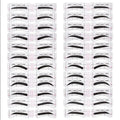 Liquid Eyebrow Dye Tint Brush Pencil Rotating Long Lasting Coloring Lasts 2 Weeks Waterproof Makeup Eye Brow Tattoo Stencil Kits Zpaxo 24 Pairs 12 Styles