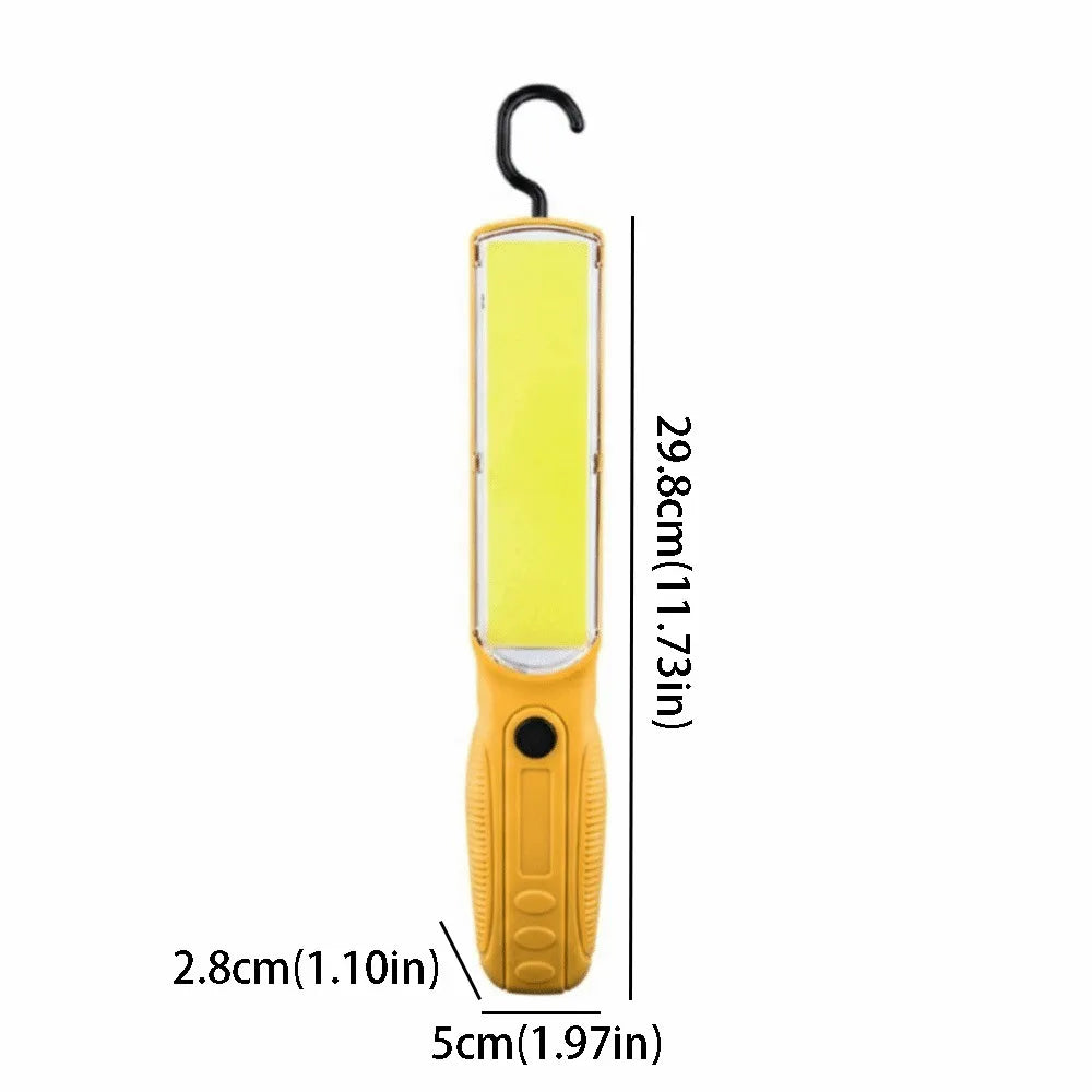 USB Rechargeable LED COB Torch Magnet Strong Handheld Floodlight Zpaxo Yellow