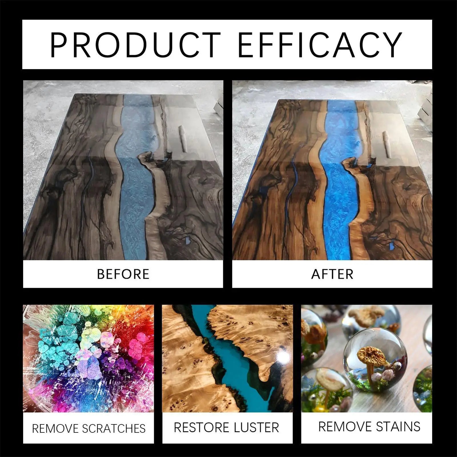 Epoxy Resin Polishing Gloss Finishing Compound Scratch Removal
