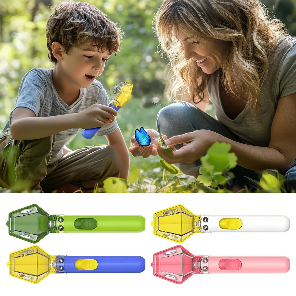 Butterfly Catcher Ladybug Spider Exploration Tool With 6X Magnifying Glass Butterfly Magnify Glass For Adults Boys Girls Indoor Zpaxo
