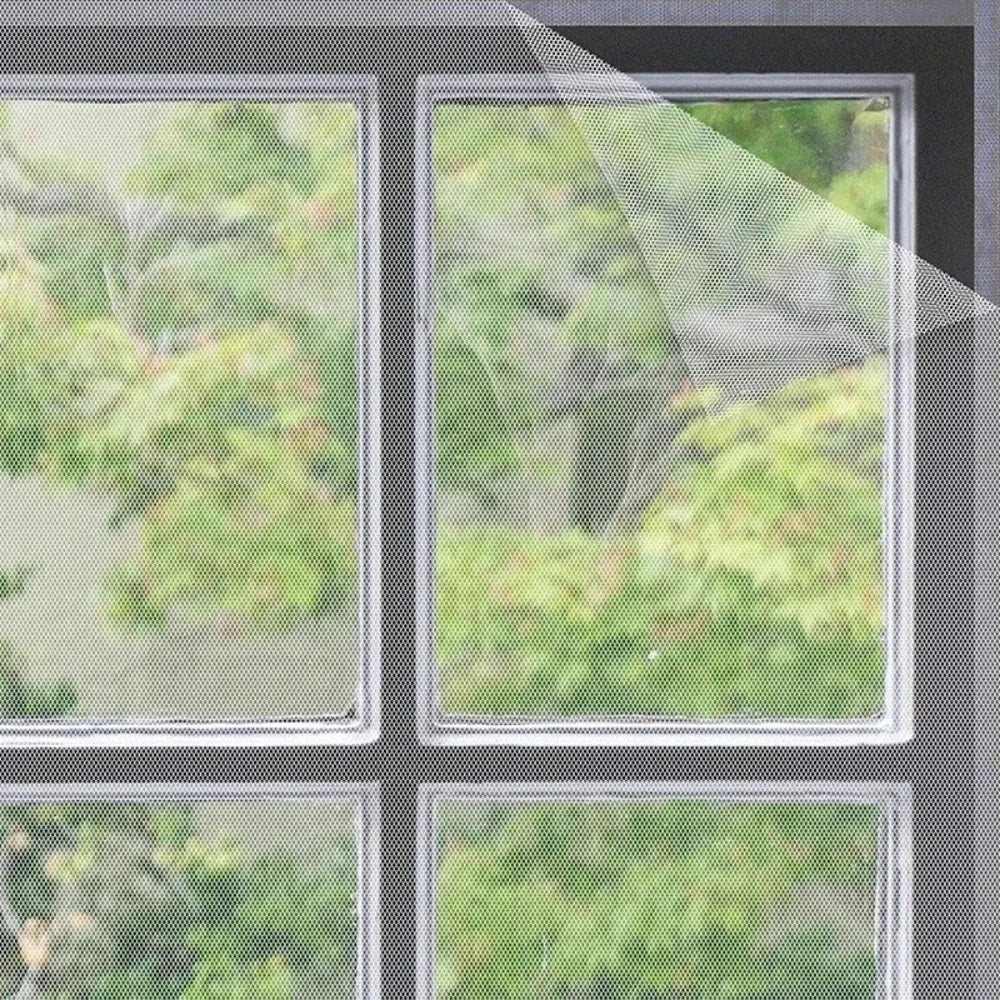 Anti Fly Mosquito Net DIY Self-Adhesive Fly Mosquito Window Net Mesh Mosquito Insect Bug Net Curtains Zpaxo