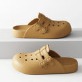 Women Summer Closed-toe Hollow Out Breathable Clogs Slip-on Non-slip