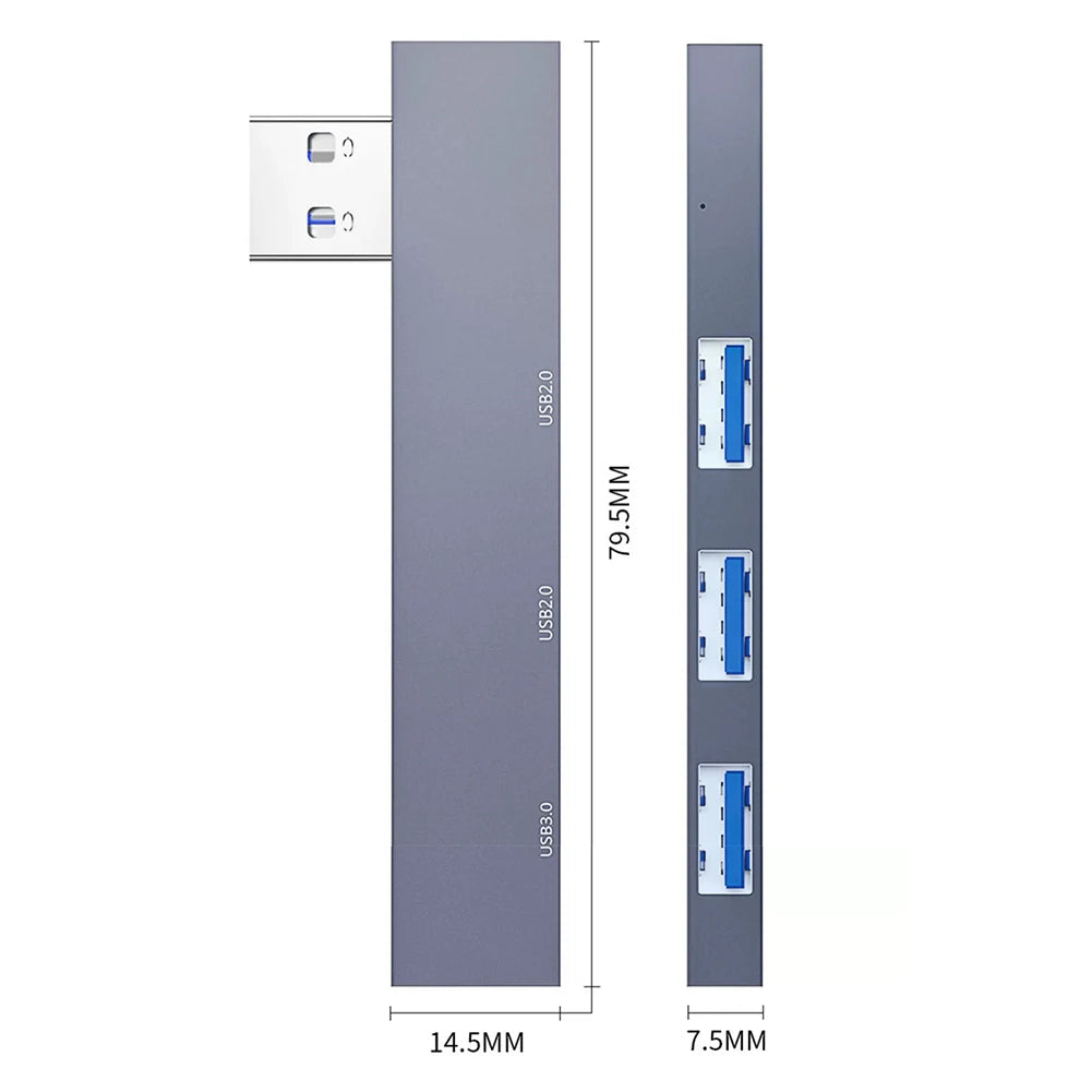3 In 1 USB HUB OTG USB 3.0/Type-C To 3 Port USB USB Splitter Hub Speed 5.0Gbps OTG Adapter For Macbook Laptop Notebook Computer Zpaxo