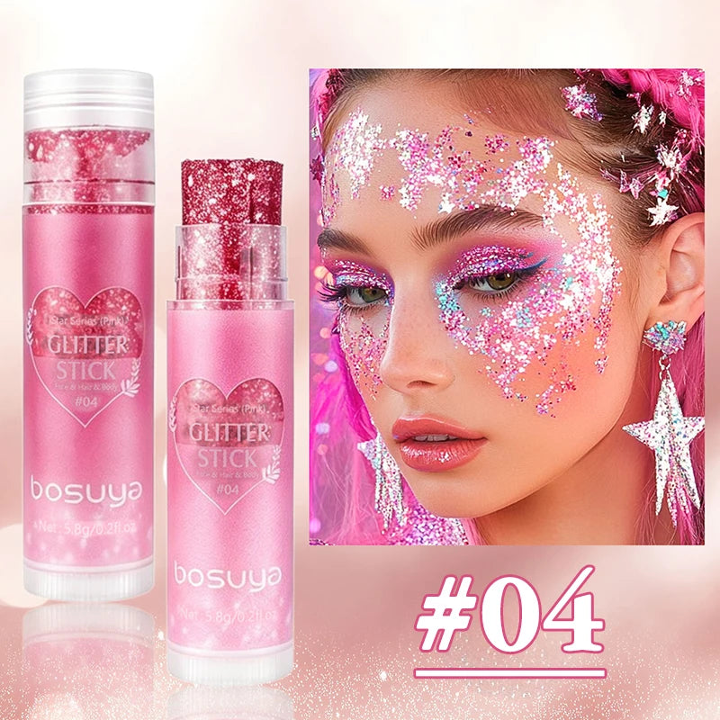 Sparkling Sequins Glitter Gel Stick Pearl Sequin Face Body Cosmetic Zpaxo 04