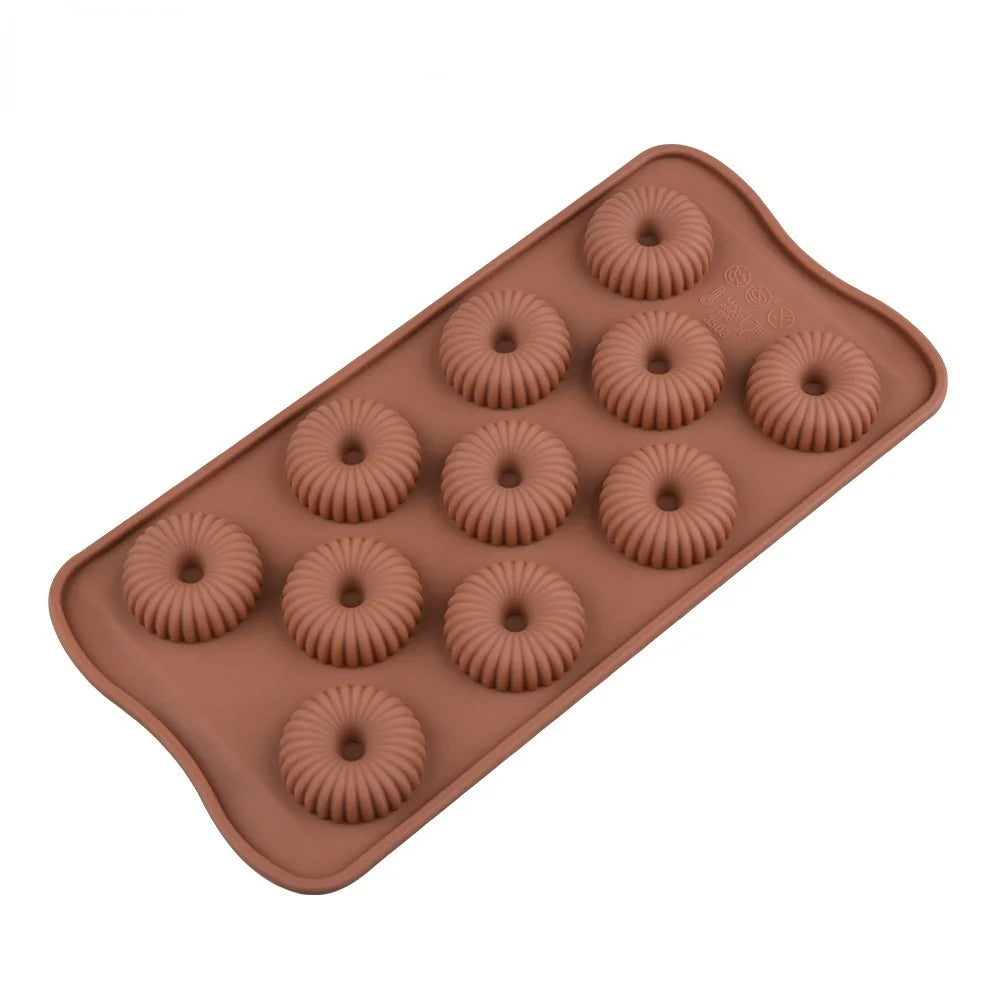 3D Mini Spiral Shape Silicone Cake Mold Mousse Dessert Baking Chocolate Donuts Bakeware Pastry Mould Zpaxo