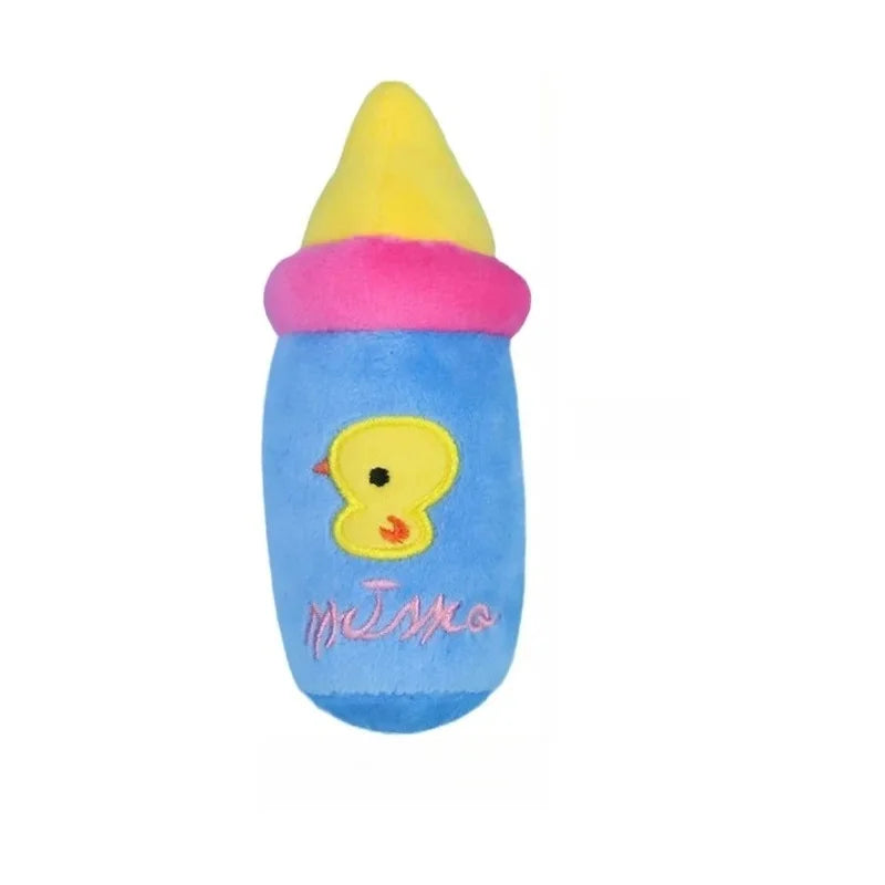 Bite Resistant Plush Squeaky Fruit Dog Toy Durable Chew Small Medium Zpaxo Sky Blue