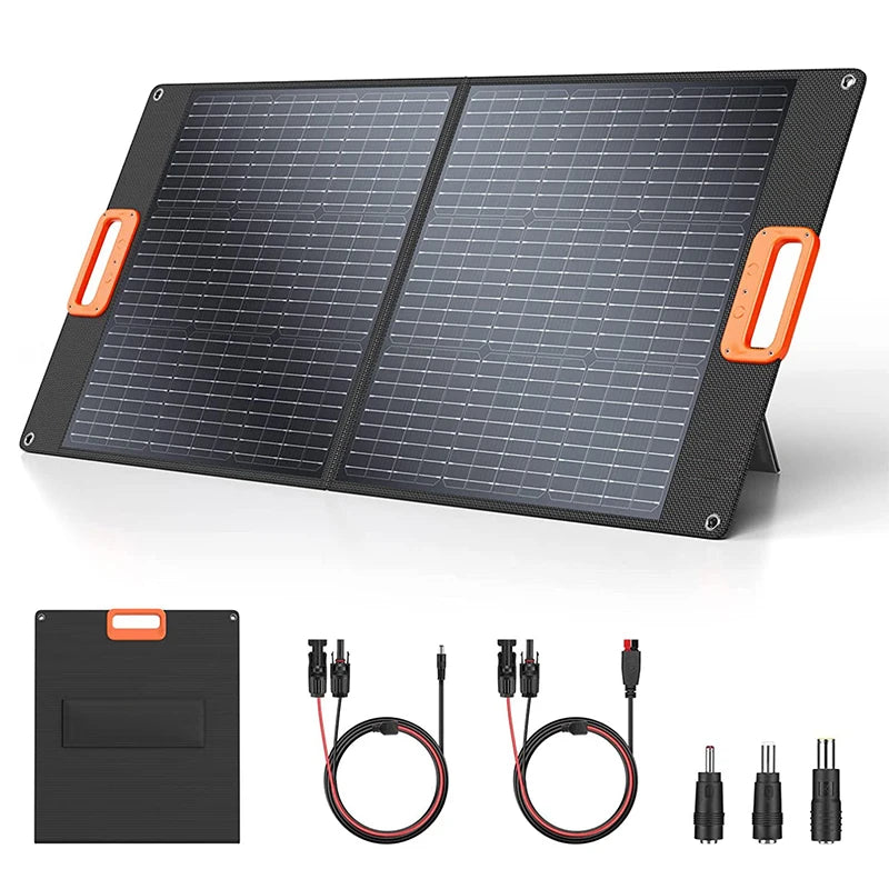 100W Solar Panels Portable Charger 19 6V 8 88A Adjustable Bracket