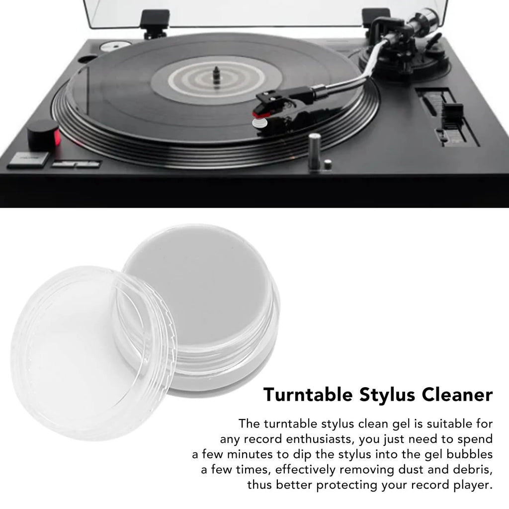 Turntable Stylus Clean Gel Static Free Dirt Debris Dry Cleaning Turntable Stylus Cleaner for Record Player Needle Zpaxo
