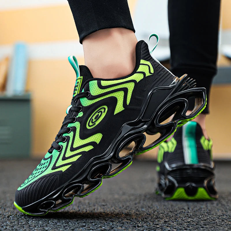 Men's Casual Sneakers Luxury Trainer Shoes Breathable Race Running