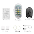 7-Color LED Strobe Warning Light – Drone, Motorcycle & Bike LED Strobe Warning Light Zpaxo 1Pcs And Remote