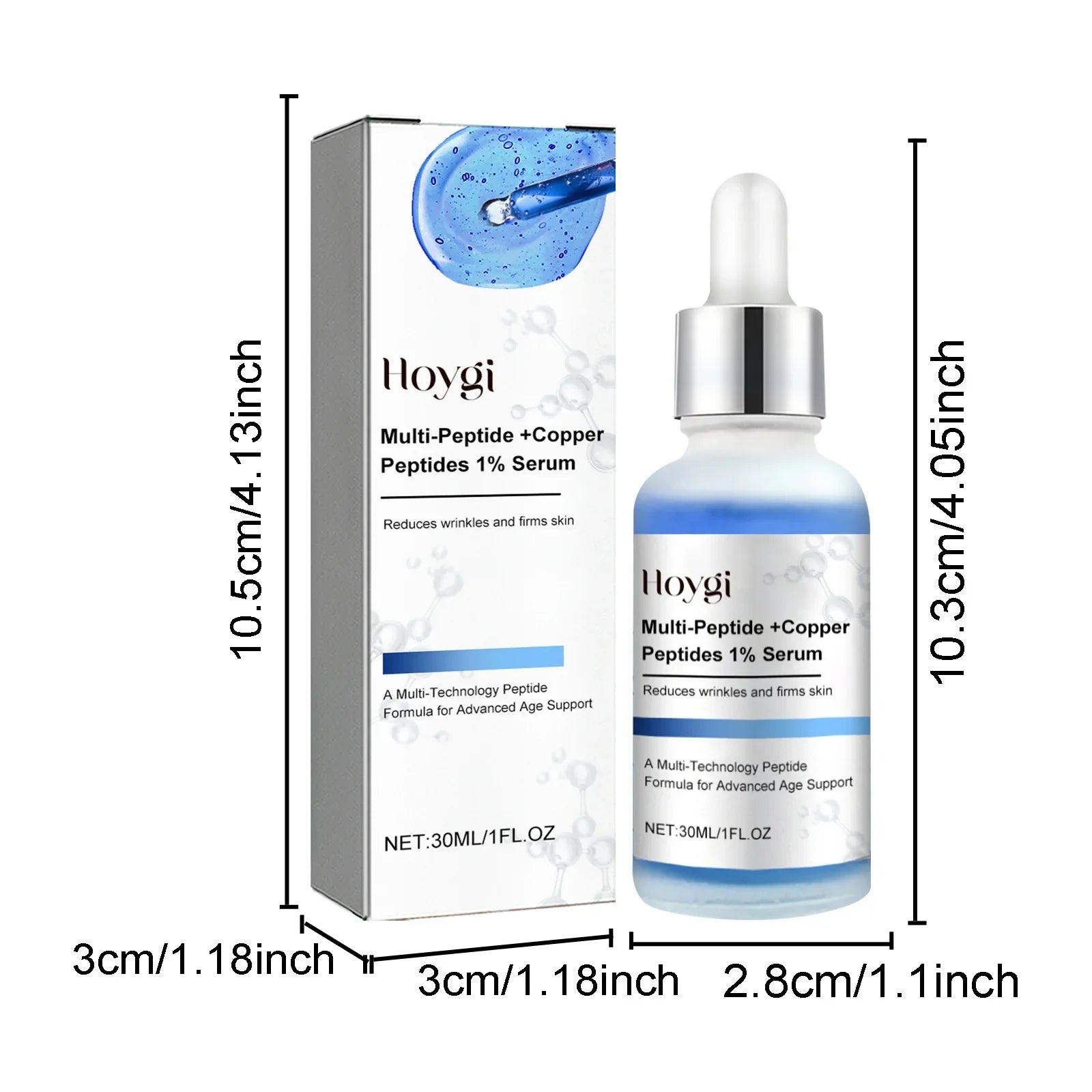 Hoygi Blue Copper Peptide Serum – Firm, Brighten & Smooth Face Serum Zpaxo