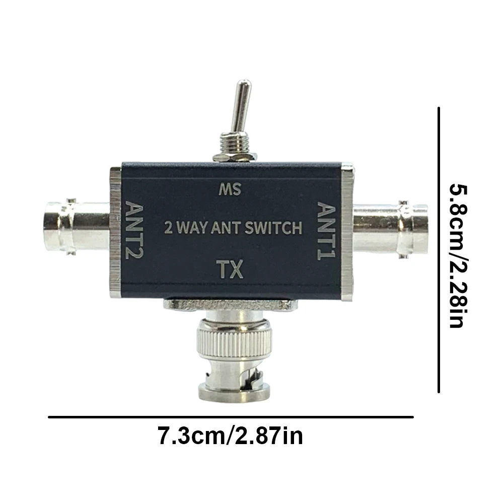 2 Way Manual Coaxial Antenna Switches SO239 BNC Connector 100W