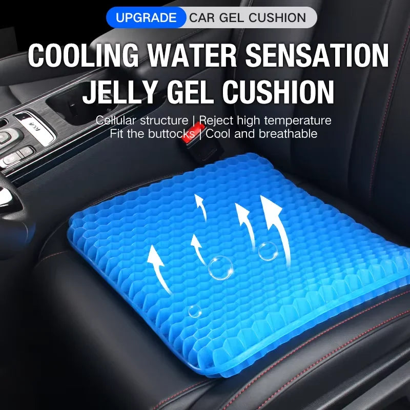 Gel Seat Cushion Summer Breathable Honeycomb Design Pressure Relief