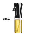 Oil Spray Plastic Bottle BBQ Cooking Olive Oil Sprayer Kitchen Baking Oil Spray Empty Bottle Vinegar Bottle Oil Dispenser Zpaxo 200ml black