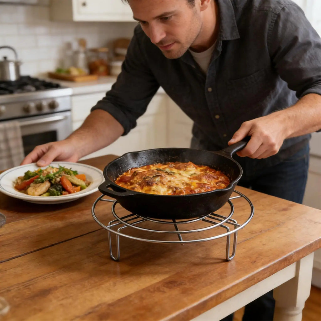 Stainless Steel Steaming Rack Pot Stand Cooling Trivet Pressure