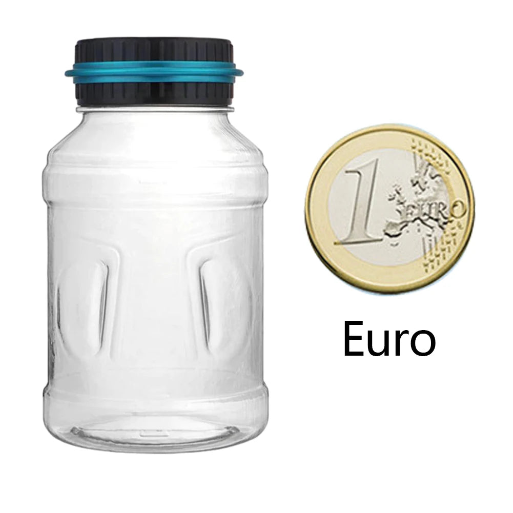 Electronic Digital Counting Money Jar LCD Counter Coin Bank Savings Zpaxo EURO