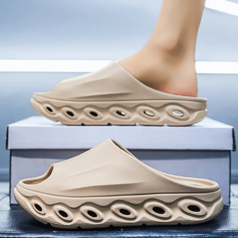 Men's Slippers Comfortable Lightweight Soft Sole Casual Slides Indoor
